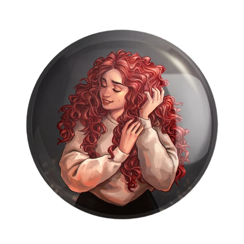 پیکسل خندالو مدل دختر مو فرفری کد 28795