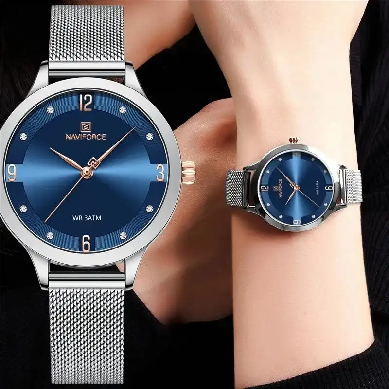 ساعت مچی عقربه ای زنانه نیوی فورس مدل NF5023SBE