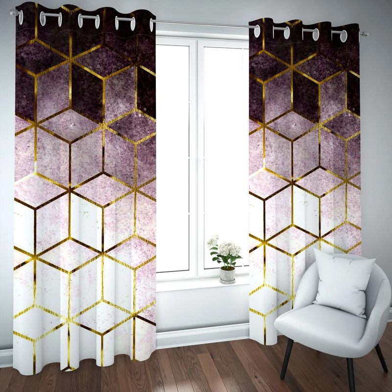 پرده مدل چاپی هازان سایز 300×150 سانتی متر 