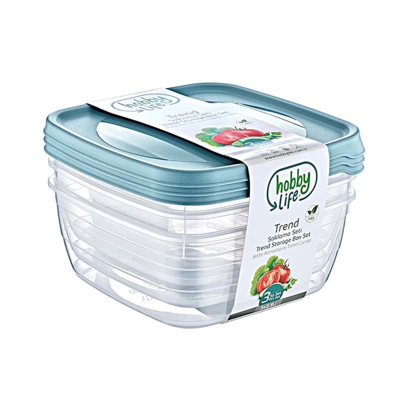ظرف نگهدارنده هوبی لایف مدل Trendbox کد 021041 بسته 3 عددی ظرف نگهدارنده هوبی لایف مدل Trendbox کد 021041 بسته 3 عددی