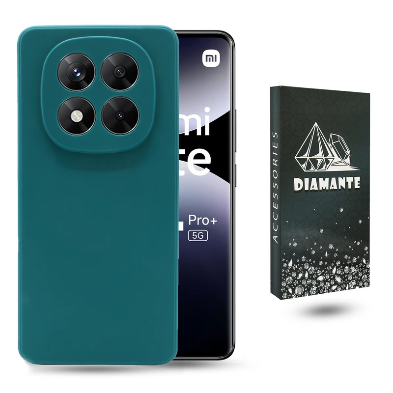 کاور دیامانته مدل Sili2 Navy مناسب برای گوشی موبایل شیائومی Redmi Note 14 Pro 5G