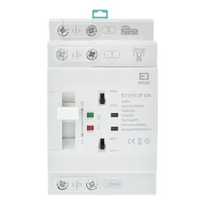 سوییچ انتقال خودکار اتکو مدل دوگانه قدرت 63 آمپرکد ET-ATS-2P-63A