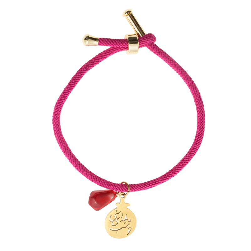 دستبند زنانه دلنار گالری مدل کنفی آسانسوری تو شب یلدای منی و دانه انار