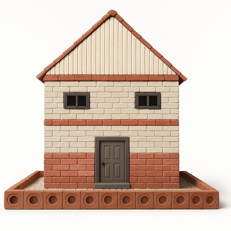 ساختنی 820 تکه 505 مدل ماکت خانه ویلایی کد BIBIL-505-820