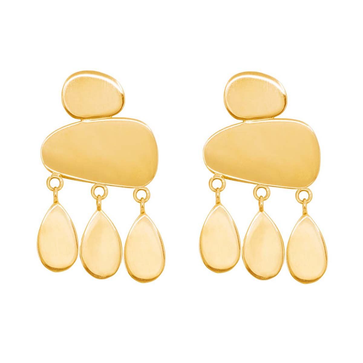 گوشواره طلا 18 عیار زنانه آمانژ کد 1216D9140