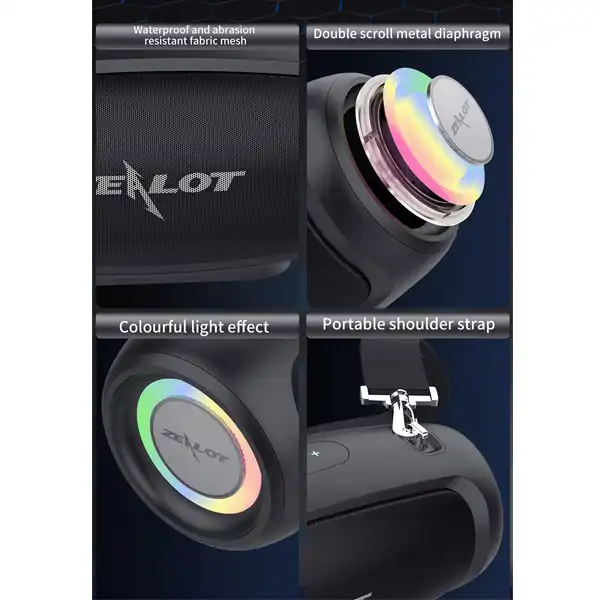 اسپیکر بلوتوثی قابل حمل زیلوت مدل S37L