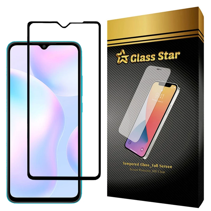 محافظ صفحه نمایش گلس استار مدل FGX مناسب برای گوشی موبایل شیائومی Redmi 9i
