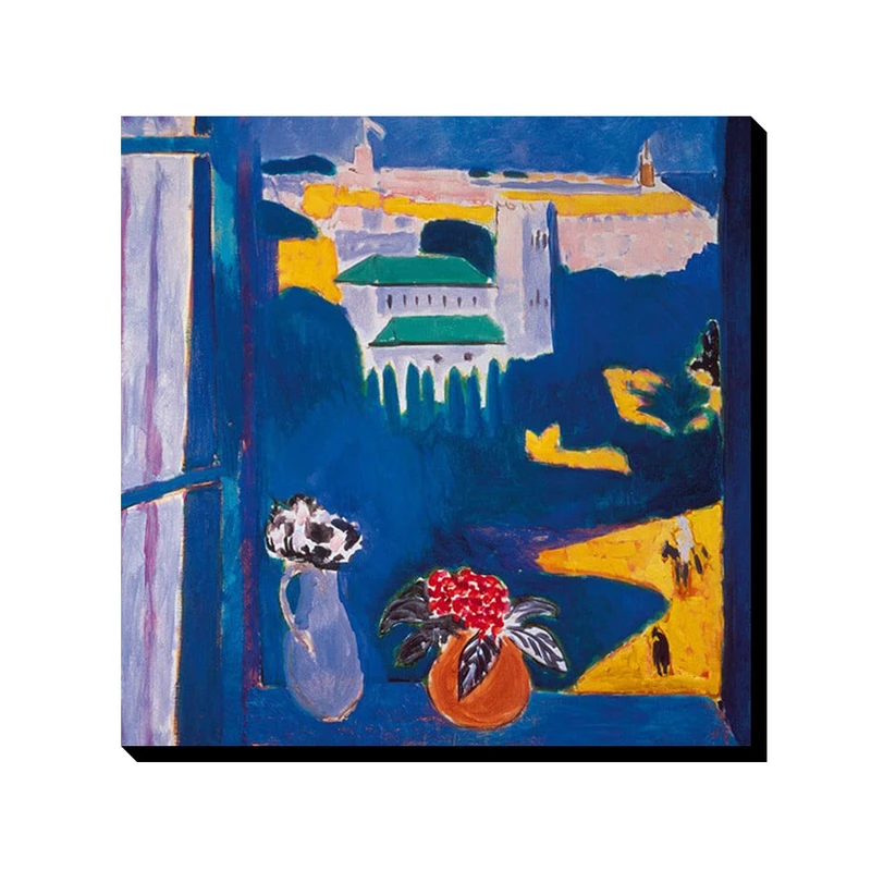 تابلو ترمه طراحان ایده طرح پنجره ای رو به طنجه از ماتیس کد art0690