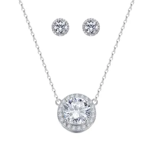 نیم ست نقره زنانه کوبیک مدل QP-8613