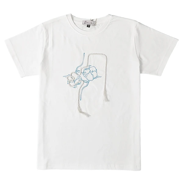 تی شرت زنانه ایپلیک زی مدل قیطون دوزی کد IP05.3 