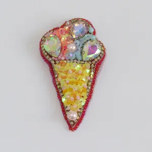 سنجاق سینه زنانه مدل بستنی کد 007