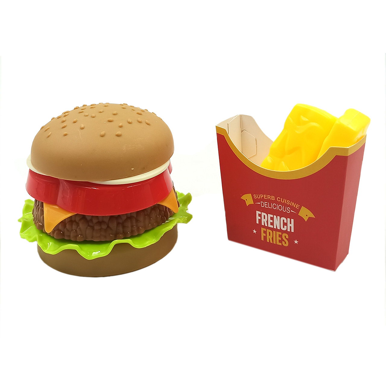اسباب بازی مدل فست فود مدل همبرگر و سیب زمینی