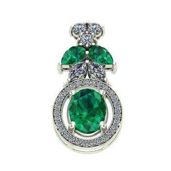 آویز طلا اونیکست مدل Emerald 1628