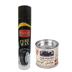 اسپری تمیز کننده لاستیک خودرو جردن کد p1j1 به همراه پولیش بدنه
