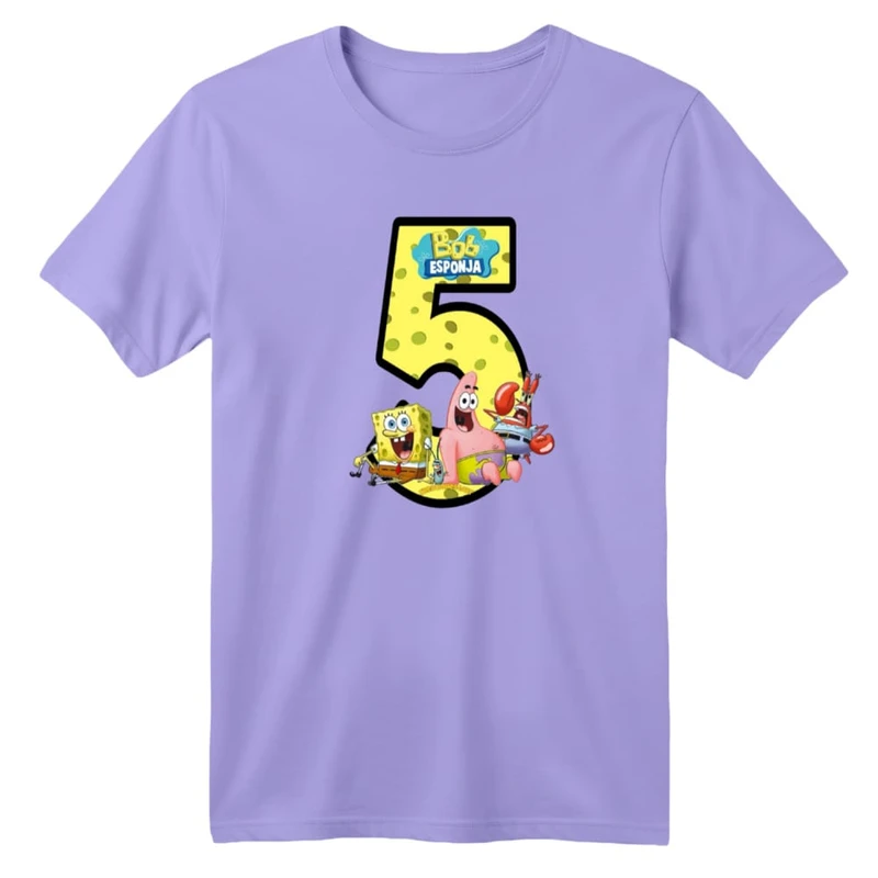 تی شرت آستین کوتاه بچگانه مدل باب اسفنجی کد ۷