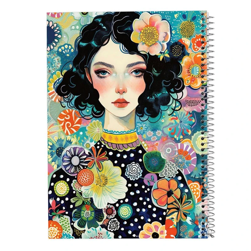 دفتر ژورنال نویسی 50 برگ مدوپد مدل نقطه ای طرح دخترانه کد DF15731
