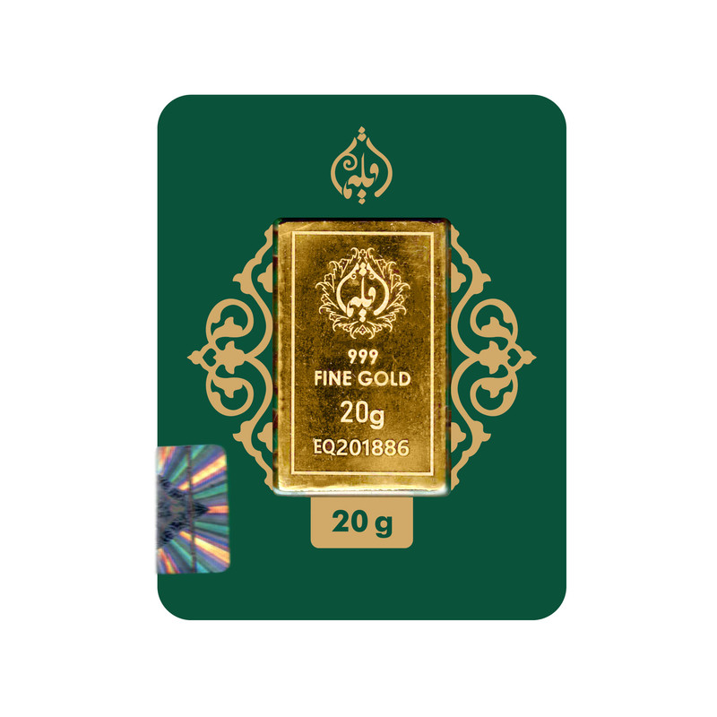 شمش طلا 24 عیار اقلیما مدل EB20