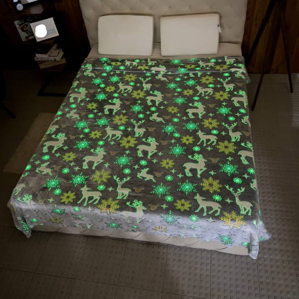 پتو 1 نفر ویراگیتا مدل شبنما کریسمس سایز 150x200 سانتی‌متر