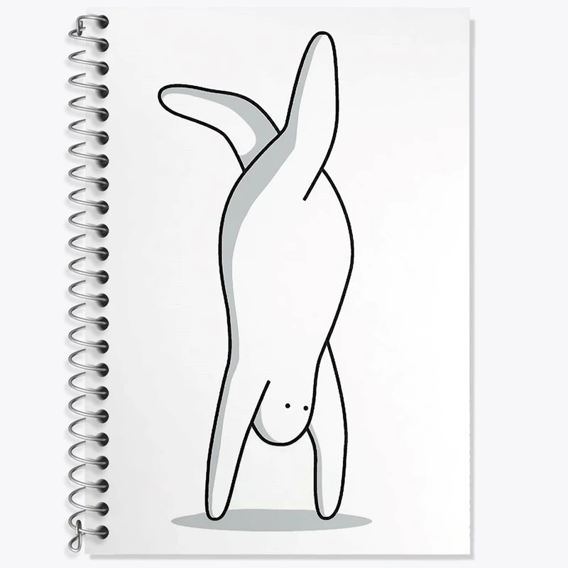 دفتر لغت 50 برگ خندالو مدل تنبل خسته کد 29405