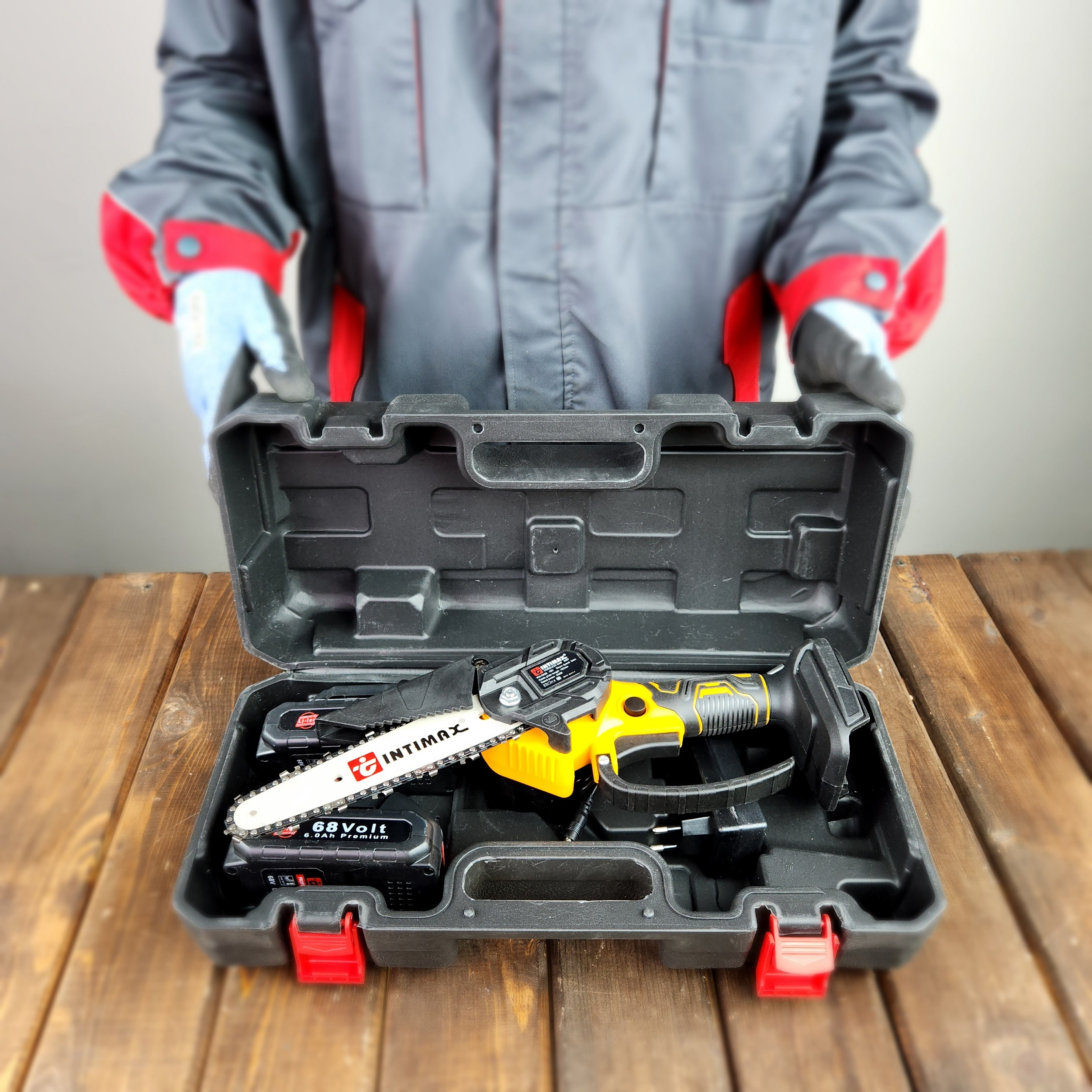 اره زنجیری شارژی صنعتی اینتیمکث مدل 0481