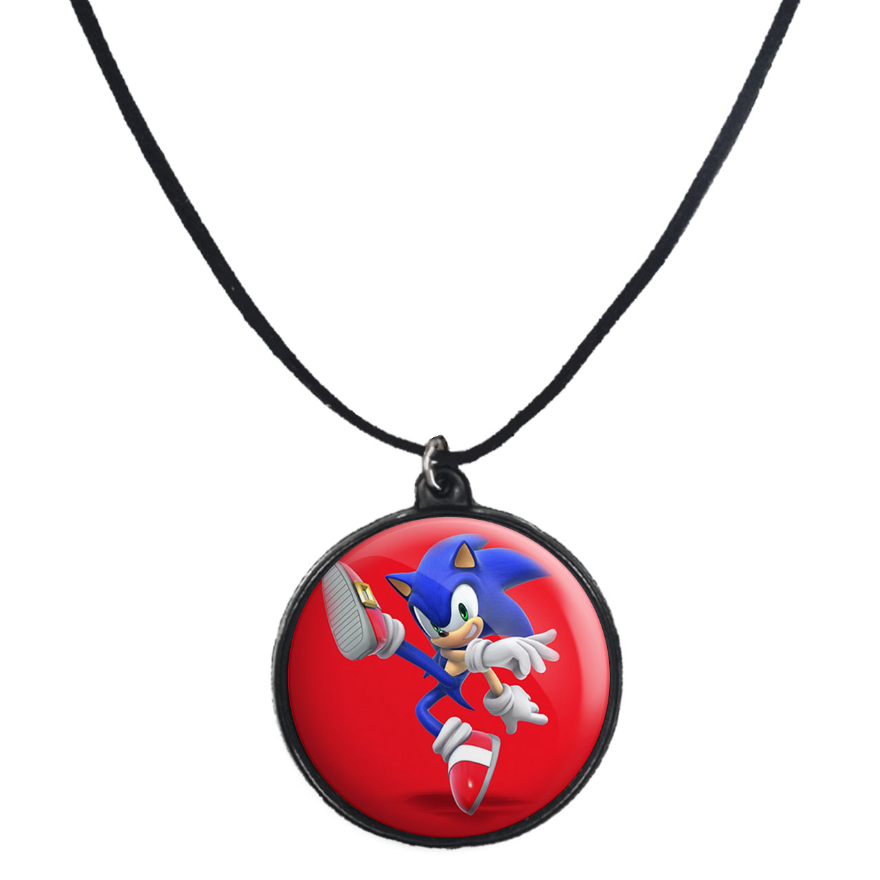 گردنبند پرمانه طرح سونیک کد pmb.14911 مدل دو طرفه