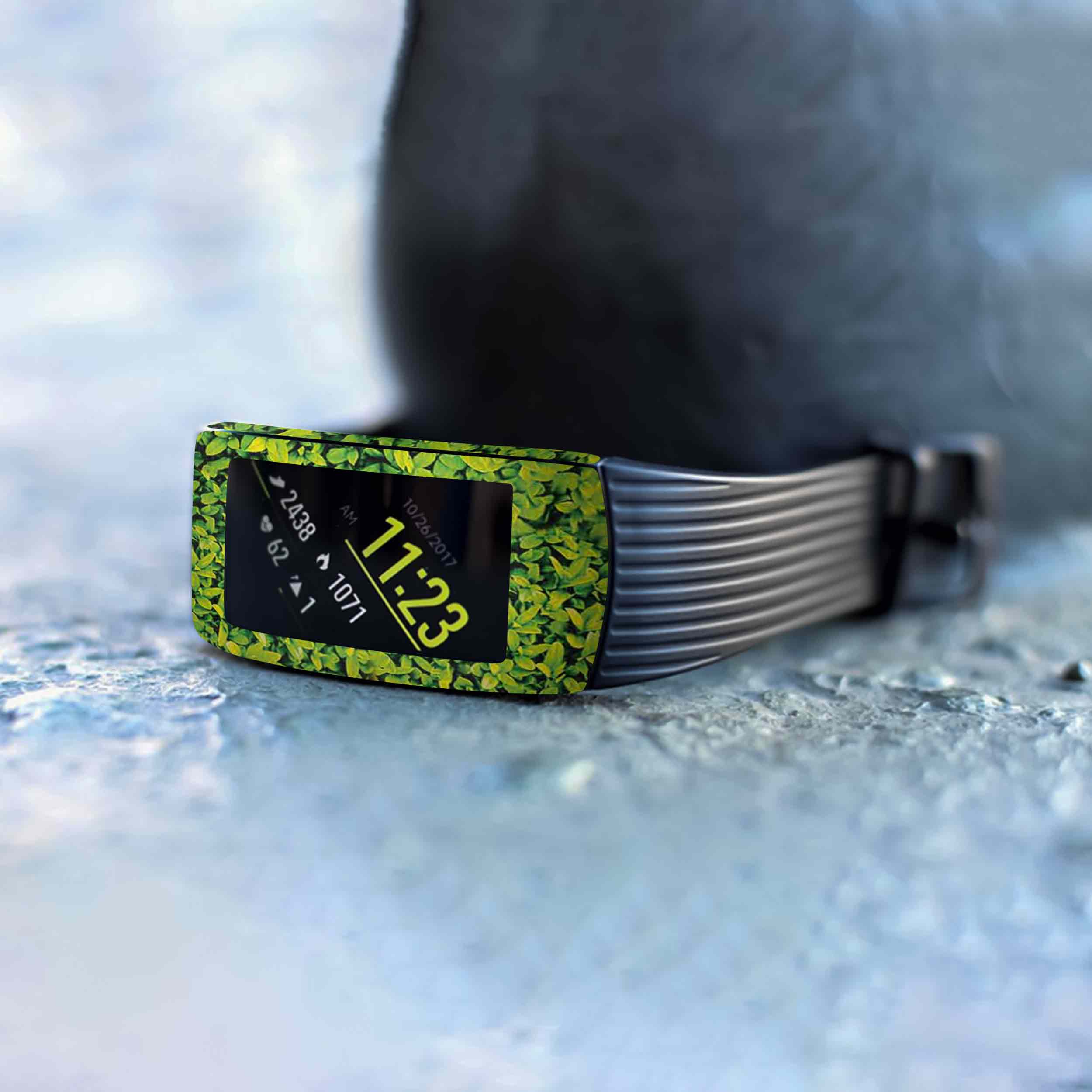 برچسب ماهوت طرح Leafs مناسب برای ساعت هوشمند سامسونگ Galaxy Gear Fit 2 Pro