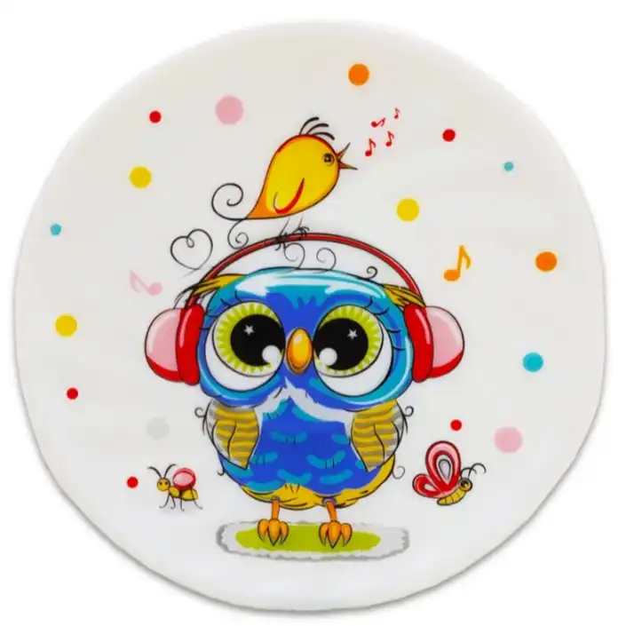 سرویس غذا خوری 5 تکه کودک پارس اوپال طرح جغد