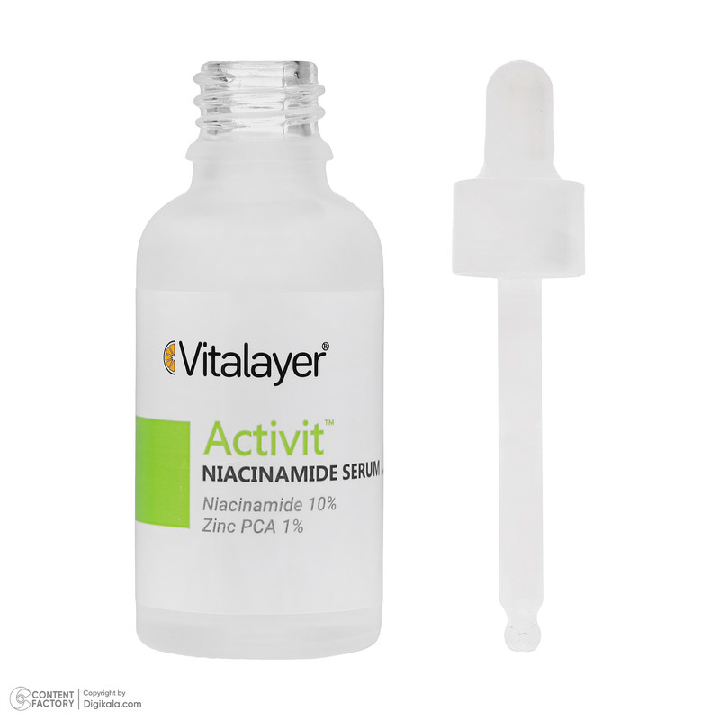 سرم آبرسان پوست ویتالیر مدل نیاسینامید مناسب برای پوست های دارای جوش حجم 30 میلی لیتر