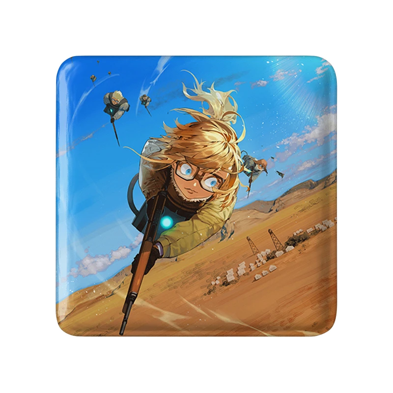 پیکسل خندالو طرح تانیا انیمه یوجو سنکی مدل مربعی کد 34685