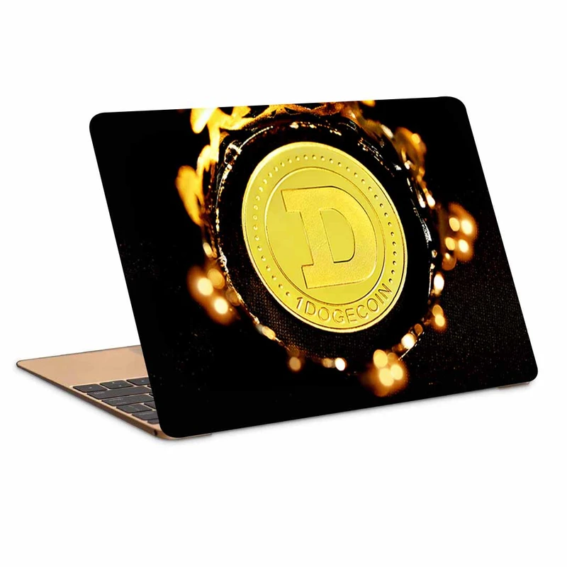 استیکر لپ تاپ طرح bitcoin کد p-1033 مناسب برای لپ تاپ 15.6 اینچ