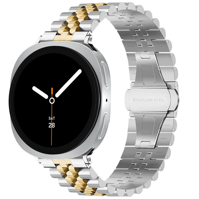 بند فلزی اسپریگ مدل 5Bead SL-DualC W9 مناسب برای ساعت هوشمند سامسونگ Galaxy Watch 9 40mm / 9 44mm