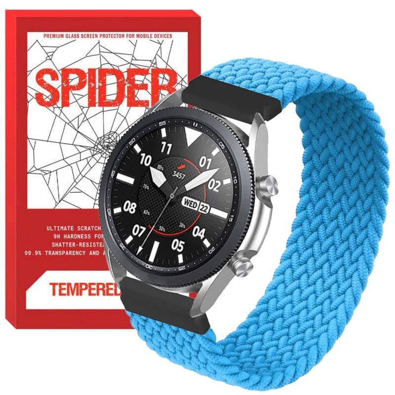 بند اسپایدر مدل Solo Loop مناسب برای ساعت هوشمند آمازفیت GTR Lite 47mm