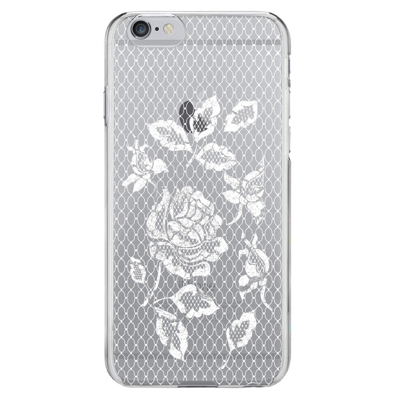 کاور مگافون طرح گل مدل C43-W مناسب برای گوشی موبایل اپل Iphone 6 Plus / 6S Plus