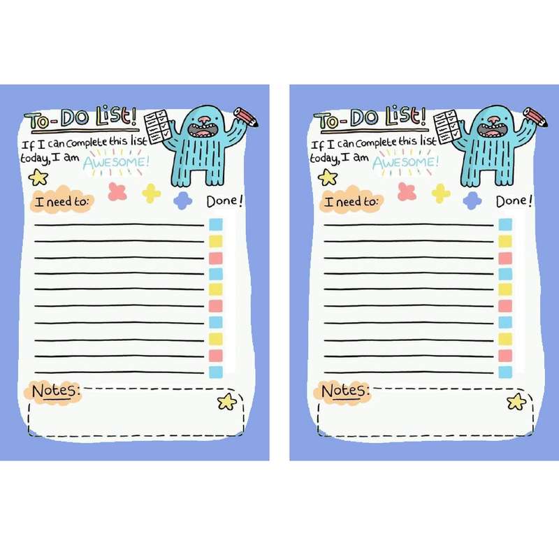 کاغذ یادداشت مدل پلنر روزانه To Do List طرح شگفت انگیز بسته دو عددی