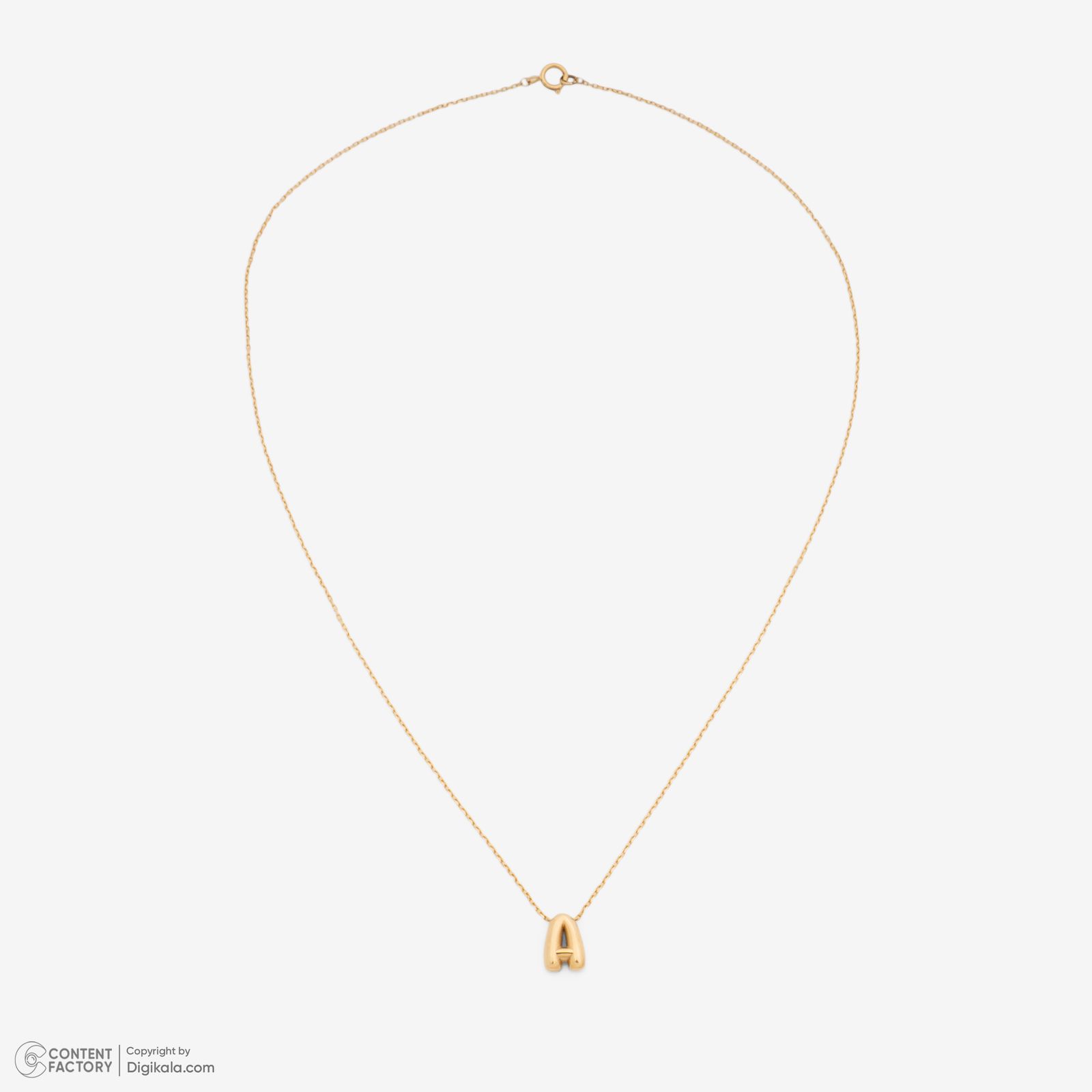 گردنبند طلا 18 عیار زنانه با زنجیر حلقه‌ای (فلامینگو) گلدم مدل PE147020 -  - 6