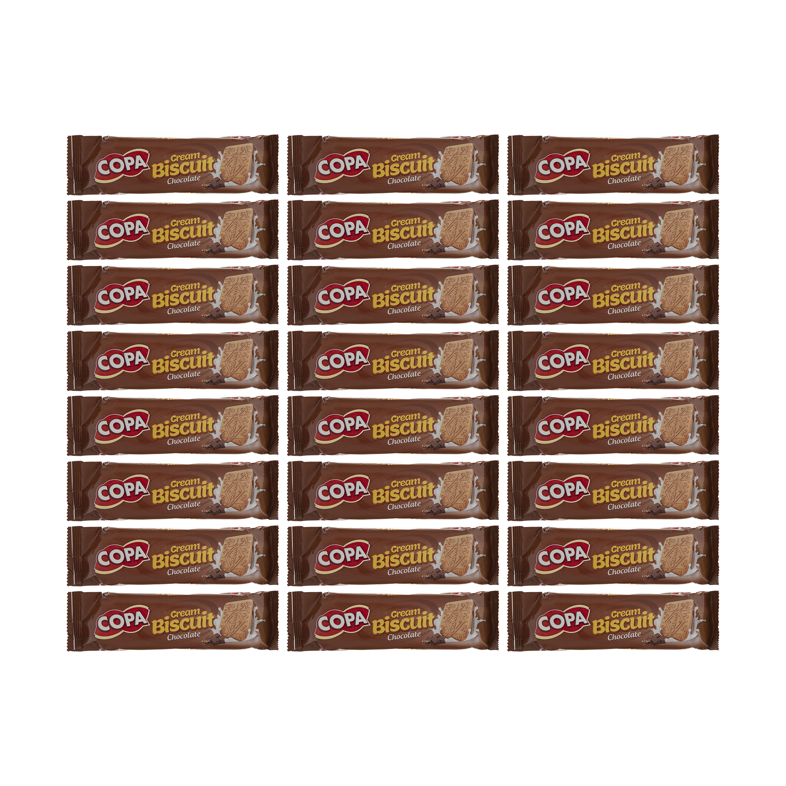 بیسکویت کرمدار کوپا با طعم شکلات - 90 گرم بسته 24 عددی 