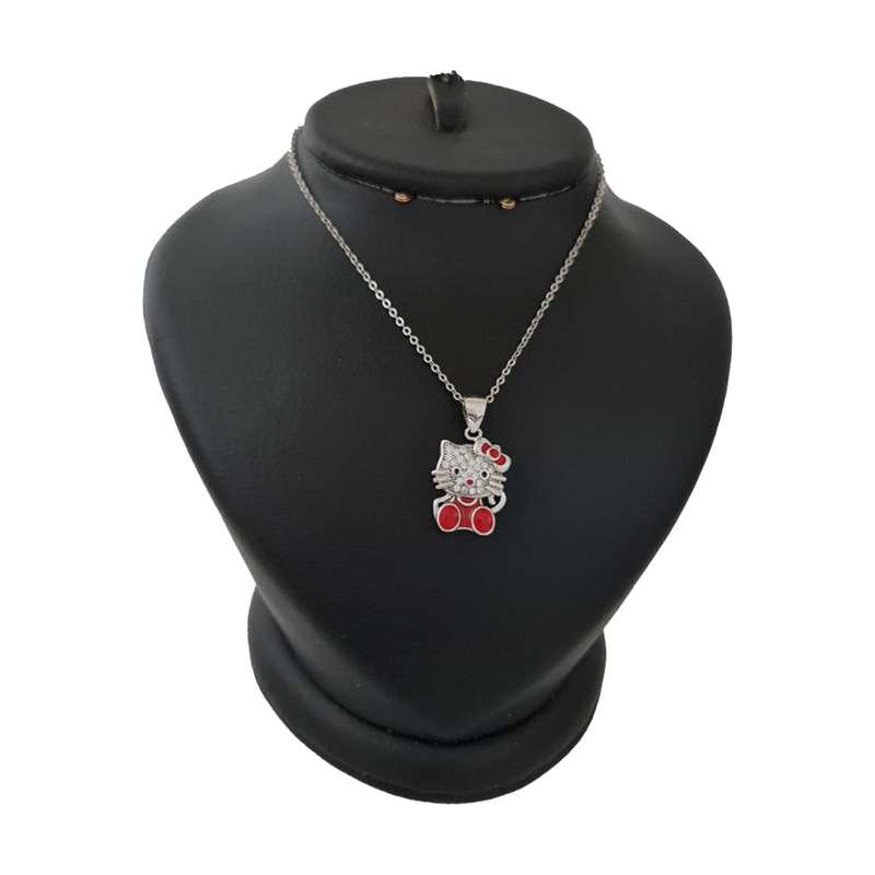 گردنبند نقره زنانه لیردا مدل کیتی کد kmed 2030