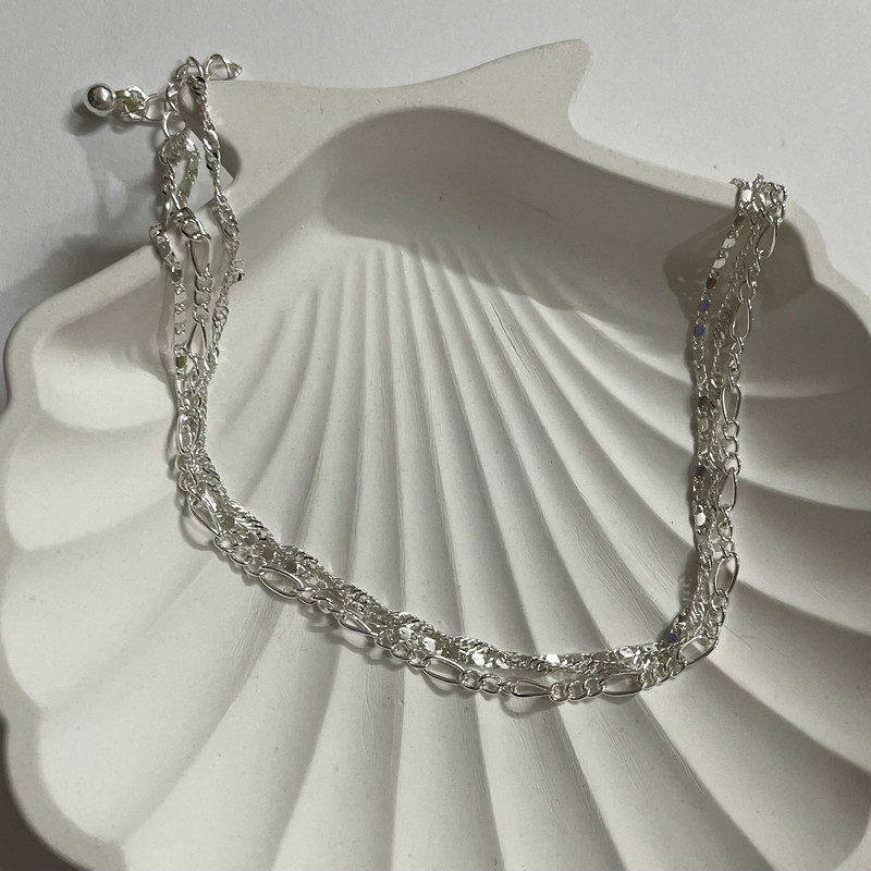 پابند زنانه اکسسورایز مدل مینیمال سه لاین متصل