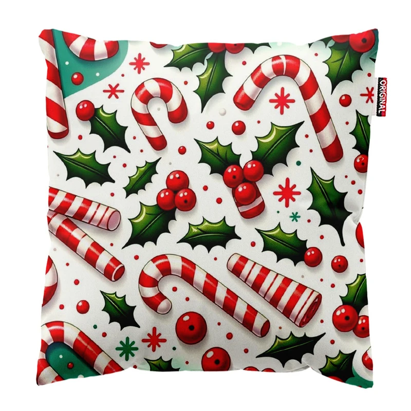 کوسن پاد آفرین طرح کریسمس کد 2697 سایز 30*30 سانتی متر