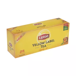 چای کیسه‌ ای لیپتون مدل Yellow Label بسته 25 عددی