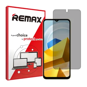 Remax brand shockproof Privacy screen protector glass for Xiaomi Poco M5