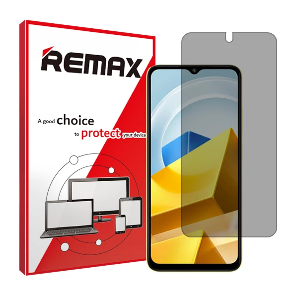 محافظ صفحه نمایش حریم شخصی ریمکس مدل HyPRV مناسب برای گوشی موبایل شیائومی Poco M5