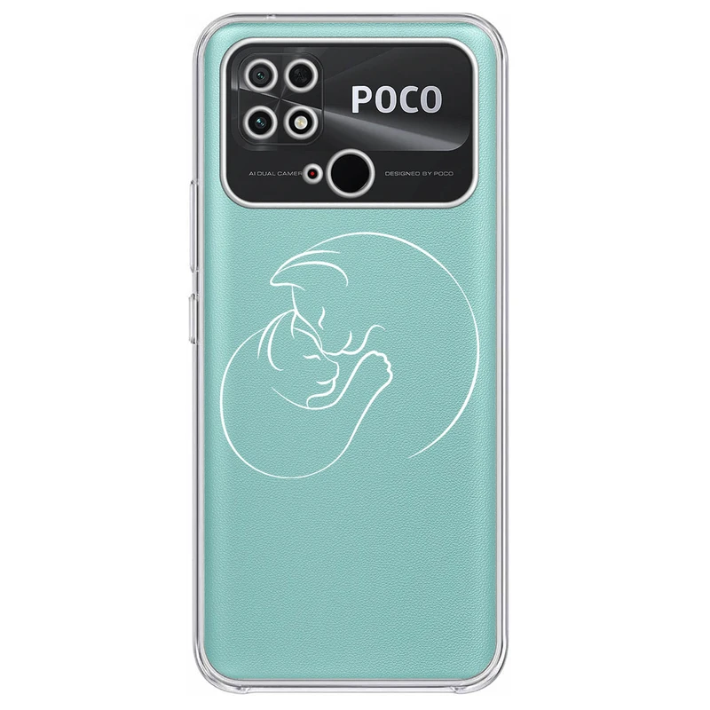 کاور مگافون طرح گربه مدل C61-W مناسب برای گوشی موبایل شیائومی Poco C40