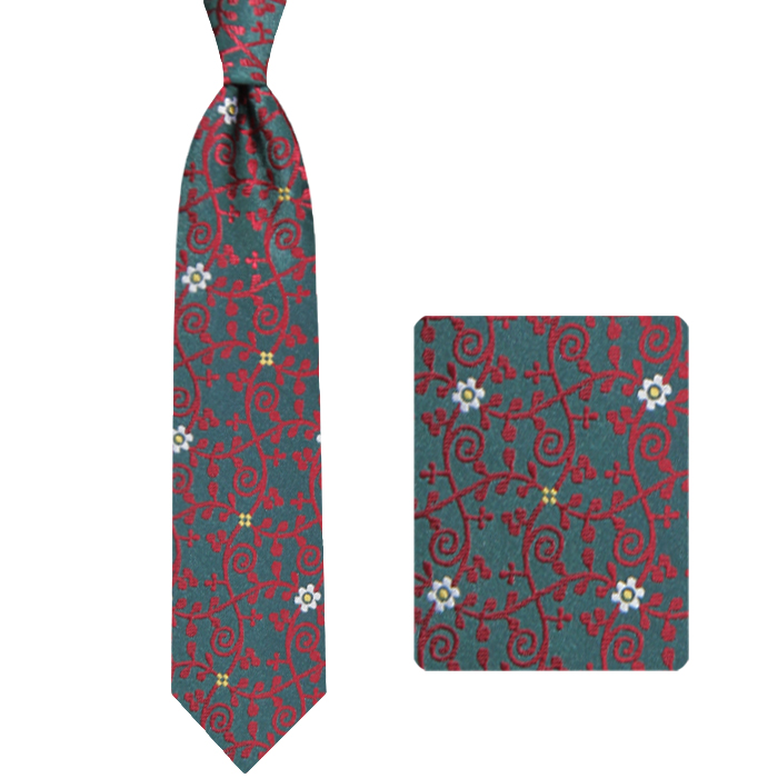 ست کراوات و دستمال جیب مردانه پیر بوتی کد 9000117