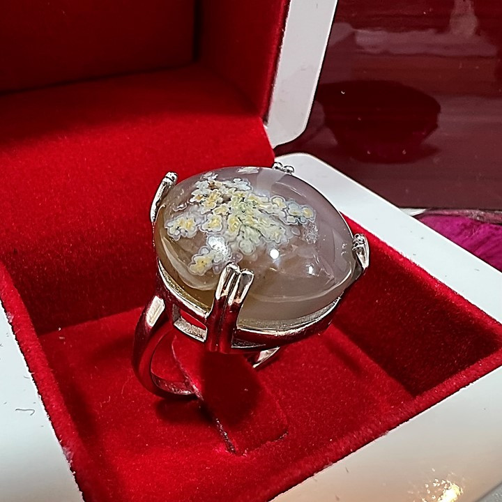 انگشتر نقره زنانه مدل شجر بهاری کد glsr-26400 انگشتر نقره زنانه مدل شجر بهاری کد glsr-26400