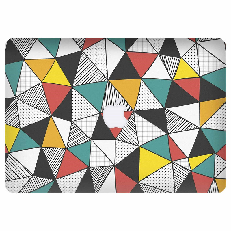 برچسب تزئینی ونسونی مدل Triangular Geometric مناسب برای مک بوک ایر 13 اینچی