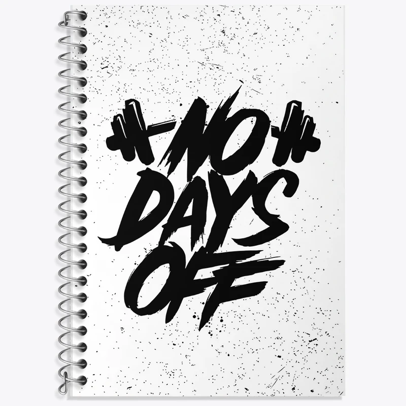 دفتر زبان 50 برگ خندالو مدل دو خط طرح No Days Off کد F1518