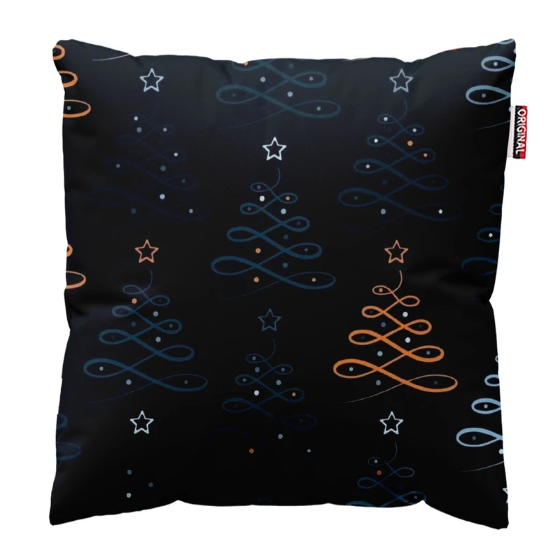 کوسن پاد آفرین طرح گل و ستاره سایز 30*30 سانتی متر کد 615