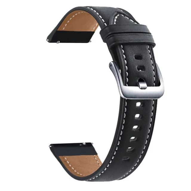 بند مدل Lea-ther مناسب برای ساعت هوشمند سامسونگ Galaxy Watch Active / Active 2 40mm / Active 2 44mm / Gear S2 / Watch 3 size 41mm