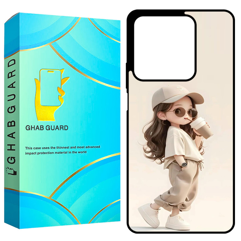 کاور قاب گارد طرح دختر مدل GCHPN134 مناسب برای گوشی موبایل شیائومی Redmi Note 13 4G 